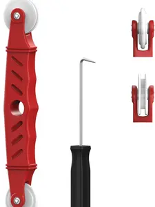 Screen Roller Tool Set with Spline Removal Hook, 2pcs Window Screen Roller for Screen Installation Repair Replacement, Durable Screen Spline Tool Kit