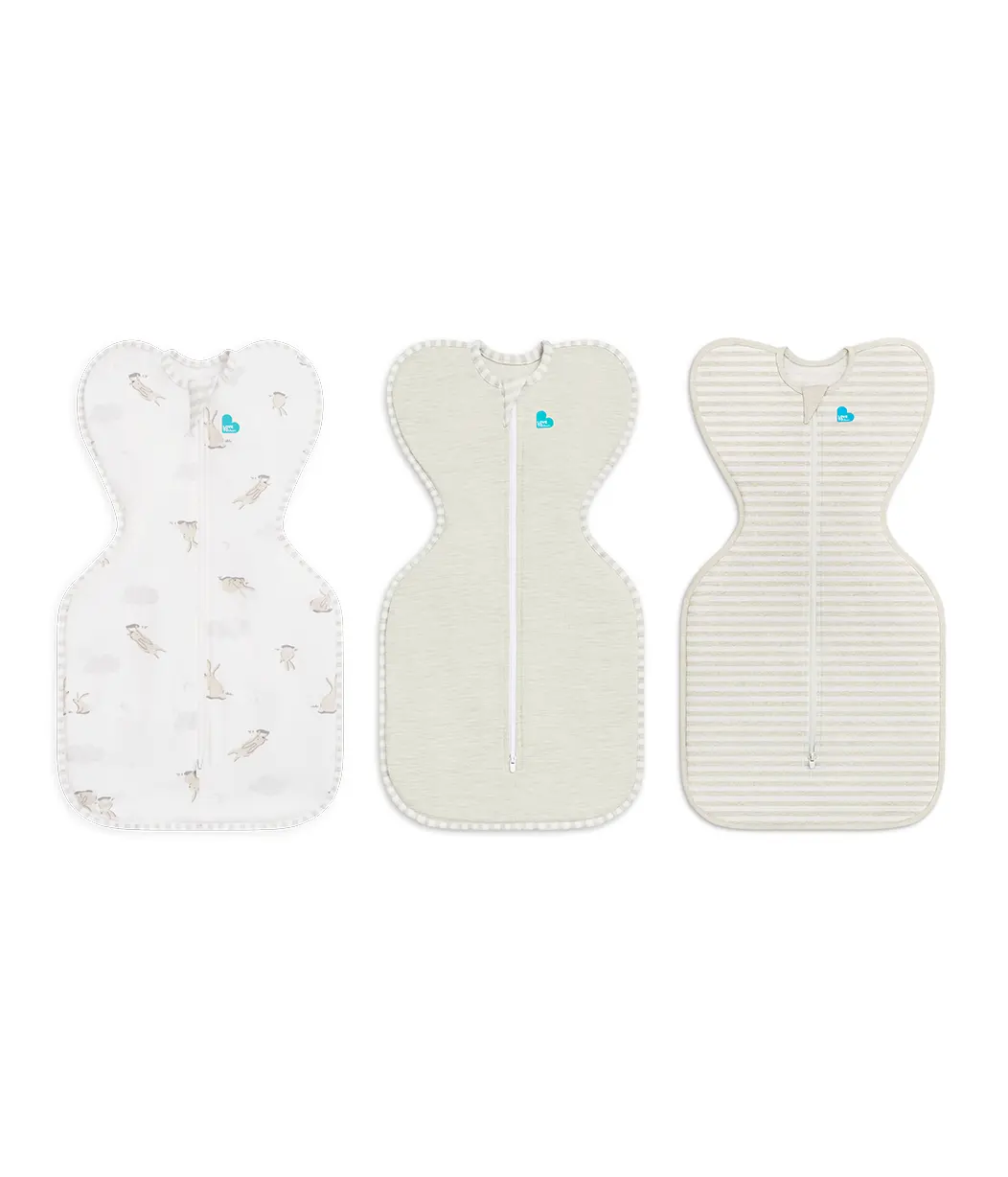 Swaddle Up™ Starter Pack 1.0 TOG Cotton Sand Cloud Bunnies Swaddle Up™ Starter Pack 1.0 TOG Cotton Sand Cloud Bunnies