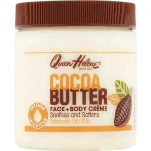 (A)Queen Helene Cocoa Butter Face & Body Cream – 4.8 oz Deep Moisturizing Cream for Dry Skin, Softening & Smoothing Cocoa Butter Formula (Packaging May Vary)