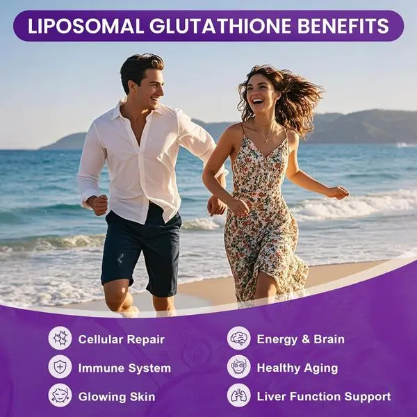 Liposomal Glutathione Supplement 500 mg with PQQ, CoQ10 & Vitamin C, High Absorption Antioxidant, Grape Flavor, 30 Pouches - TikTok Shop Liposomal Glutathione Supplement 500 mg with PQQ, CoQ10 & Vitamin C, High Absorption Antioxidant, Grape Flavor, 30 Pouches - TikTok Shop
