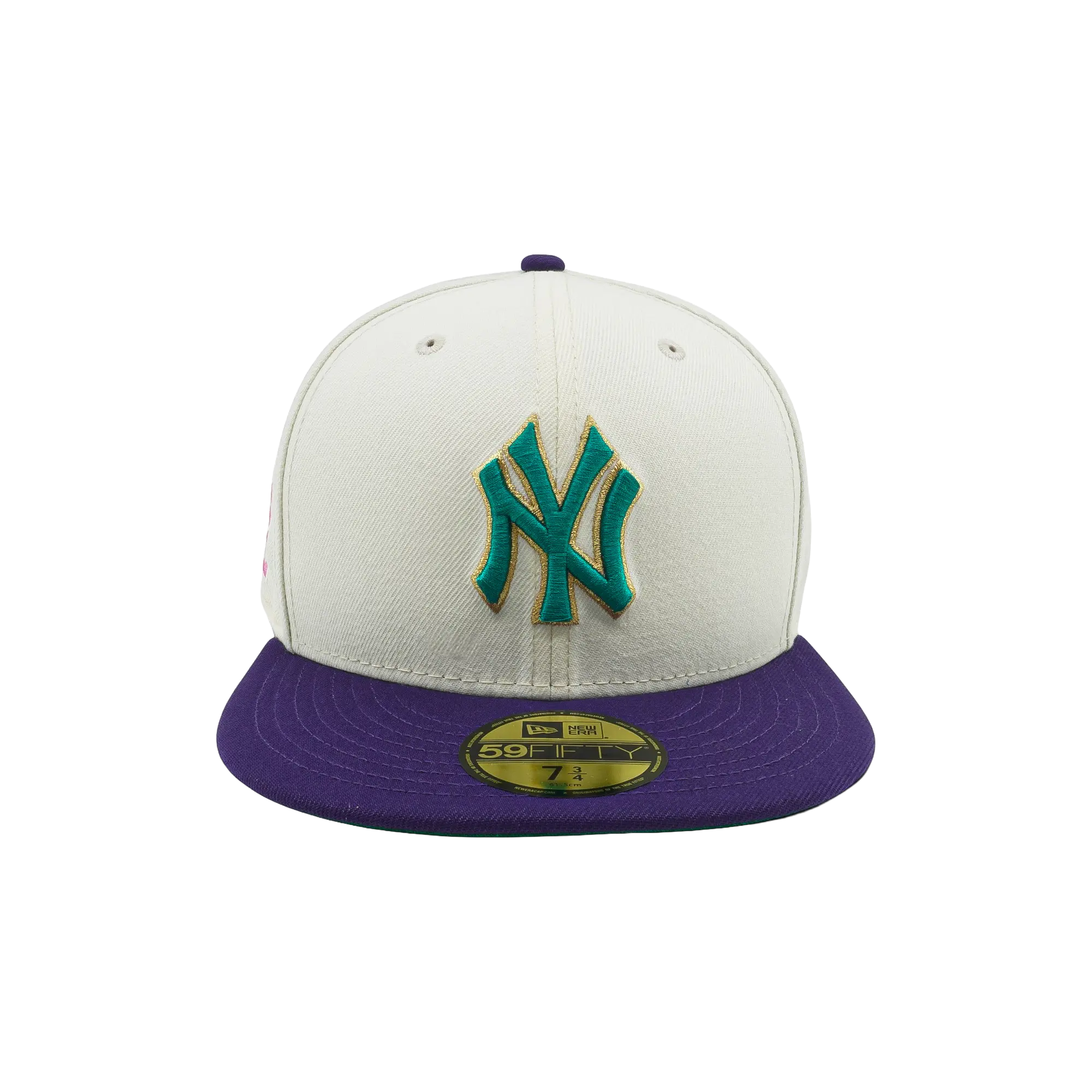 59FIFTY New Era x Eric Emanuel New York Yankees Fitted Hat "Cream/ Purple" NE1186