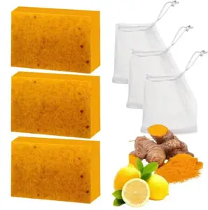 Turmeric Soap,DeepcleansingSoap,Moisturizing Soap For Body,Bodywash & Soap For Women& Men jabon curcuma BodyCareComfort Skin Care