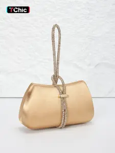 Exquisite compact evening clutch for women, handbag, clutch bag, elegant stylish purse, rhinestone handles, magnetic closure, perfect for weddings, parties, banquets, and more.