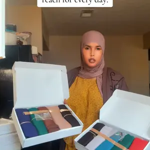 5pcs Women's Plain Muslim Headscarf Gift Set, 165 * 55 cm Soft Long Scarf, Modesty Hijab Wrap for Muslim, Daily Wear, Holiday Gift