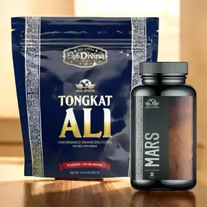 Café Divina Tongkat Ali Performance Enhancing Coffee Infused with Fresh MARS 30 Sachets 210 Per Serving