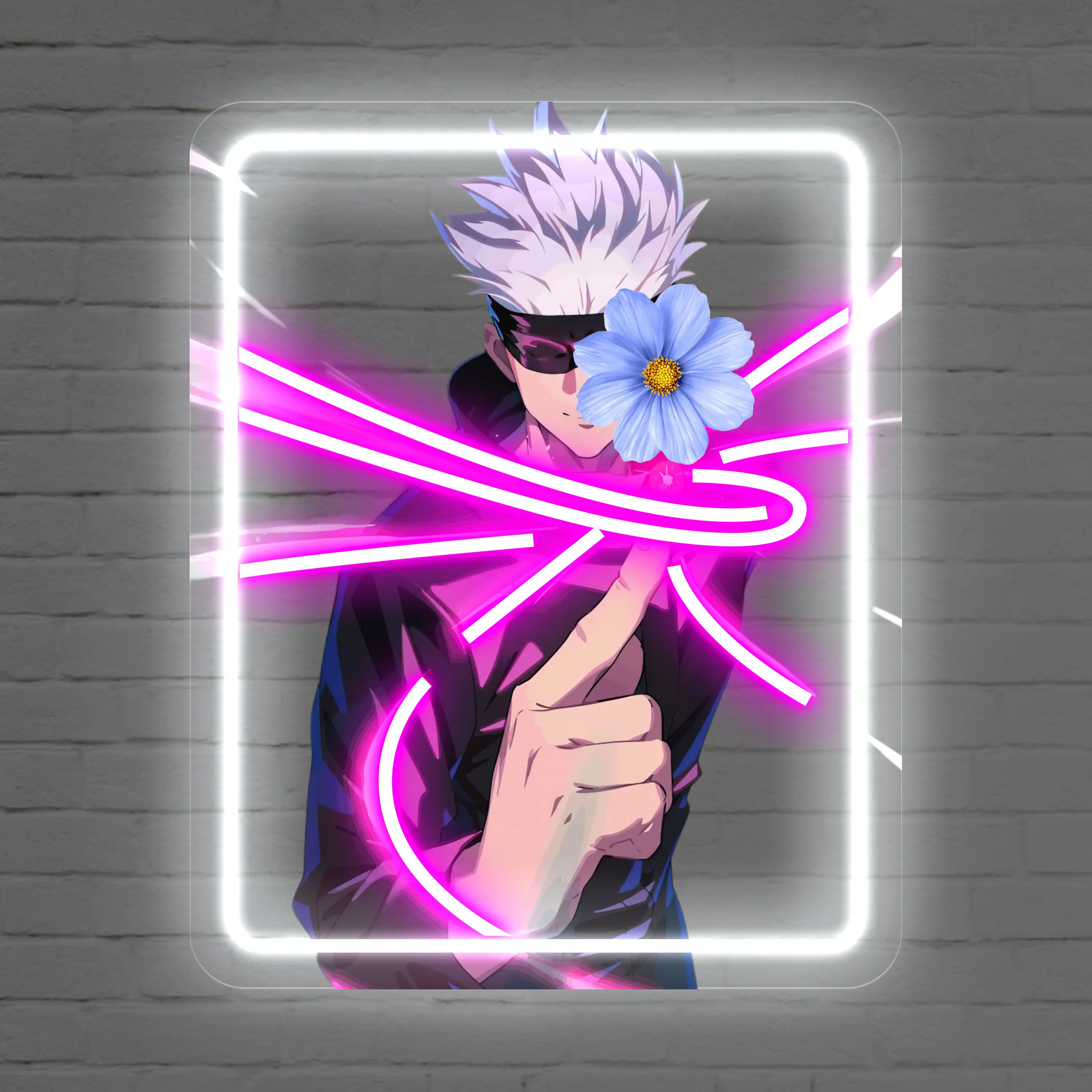 Anime Go-jo Neon Signs for Wall Decor, Japanese Led Neon Lights, Neon Lights for Bedroom Game Room Man Cave Cosplay Party