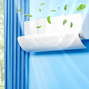 Adjustable Air Conditioner Deflector  Telescopic, No Electricity Needed, Anti-Direct Blowing Guide, 180° Rotatable Baffle, Energy-Saving Diverter Cover for Home and Office Use