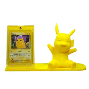 Pikachu Pokémon Card Display Stand – 35pt Magnetic Card Holder Stand | 3D Printed TCG Card Display