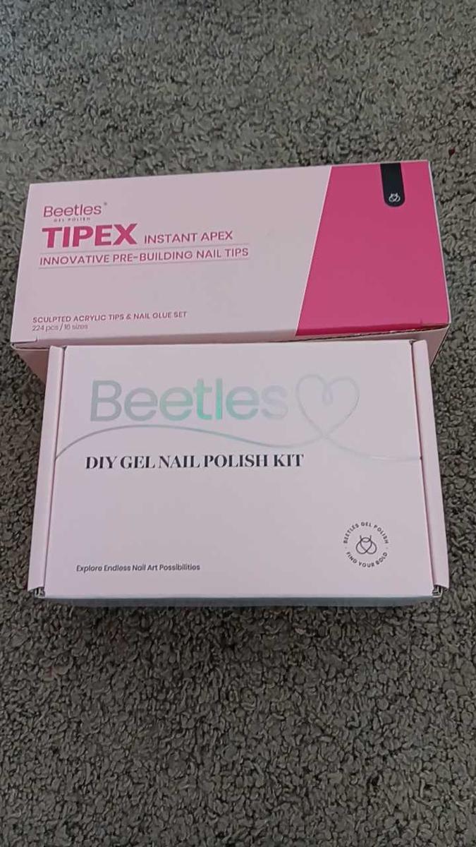 Item: 224Pcs Medium Square Nail Tipex Kit