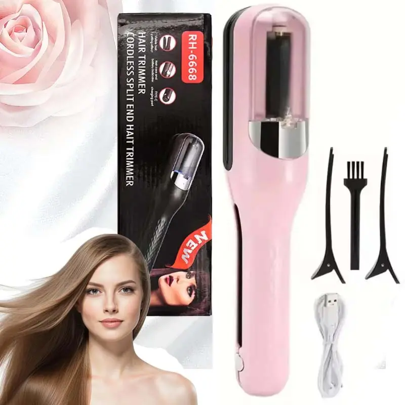 New Hair Trimmer for Split Ends, Rechargeable Cordless Portable Automatic Electric Hair Clipper, Multi-Function Home Essential Gadget