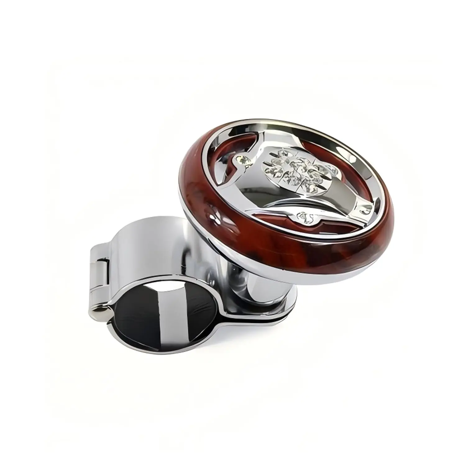 Steering Wheel Knob, Universal Power Ball Spinner Knob with Smooth Ball Bearing for Easy Steering Assist and Control, Compatible with Most Vehicles (Peachblow)