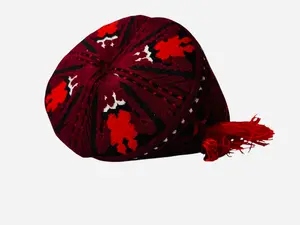 PTM Handmade Premium Quality Manzoor Pashteen Cap - Afghan Mazari Cap for Men and Women - Wool Material - Versatile and Comfortable - Available in Adult and Kids Sizes