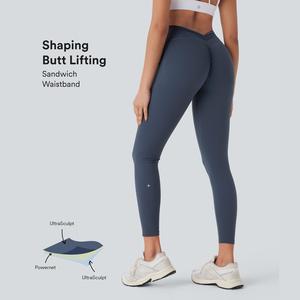 Halara UltraSculpt™ High Waisted Tummy Control Butt Lifting Ruched Pocket Shaping Yoga Leggings