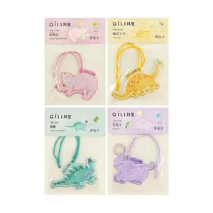 QILI 4-Pack Animal Scented Sachets - Long-Lasting Deodorizer for Wardrobe, Car, Closet - Turpan Milk Melon, Spring Awakening, Snow Rabbit, Cotton & Sheep Fragrances