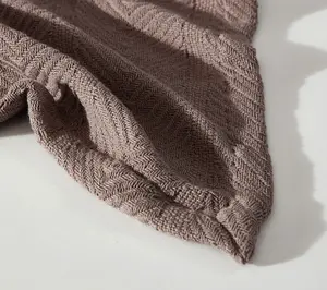 Eddie Bauer Herringbone Brown Cotton King Blanket