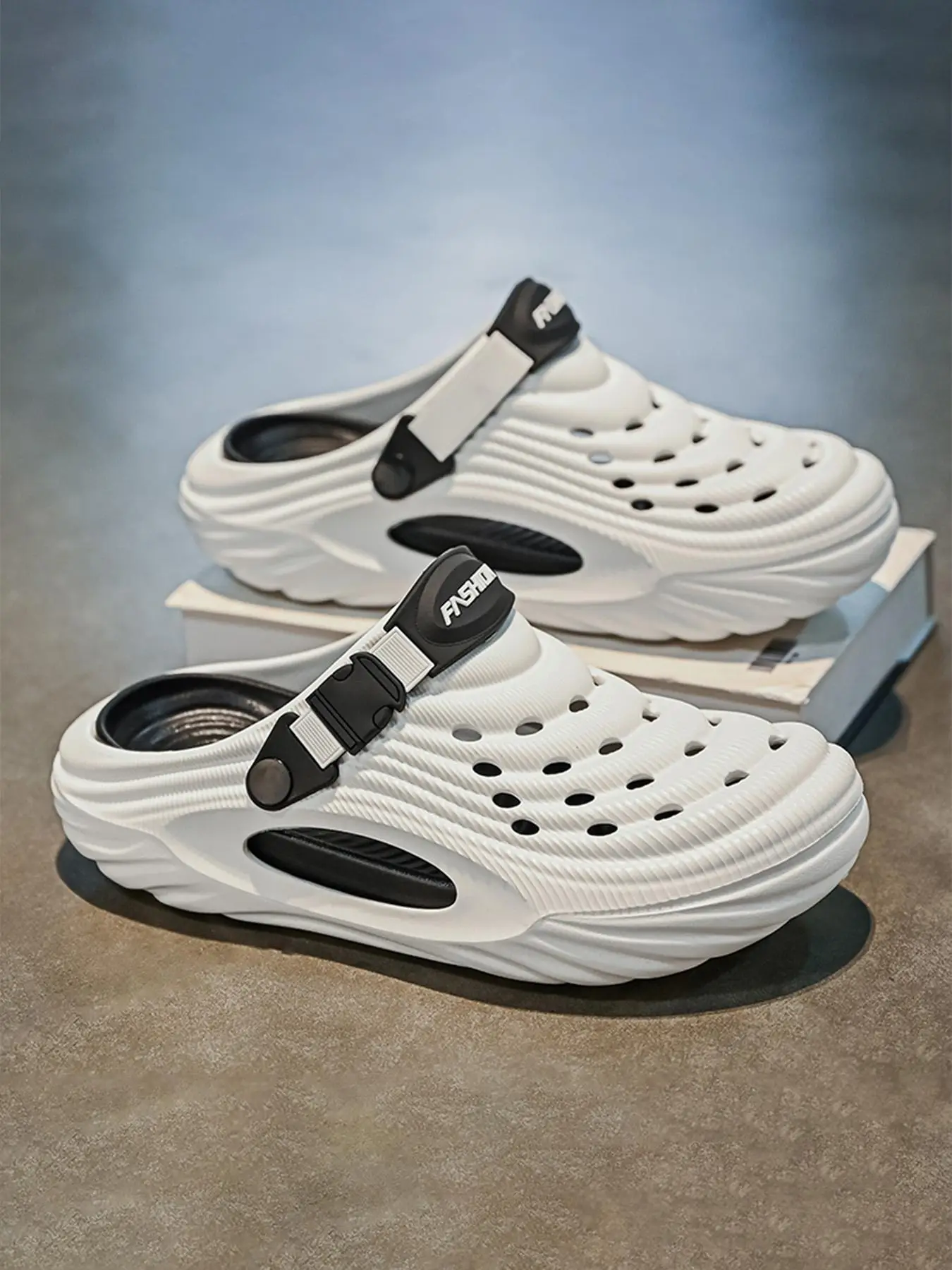 Men's Outdoor Sports Sandals, Casual Comfortable Breathable Platform Sandals for Beach, Camping, Hiking, Fashionable Shoes for Outdoor Activities, Foo