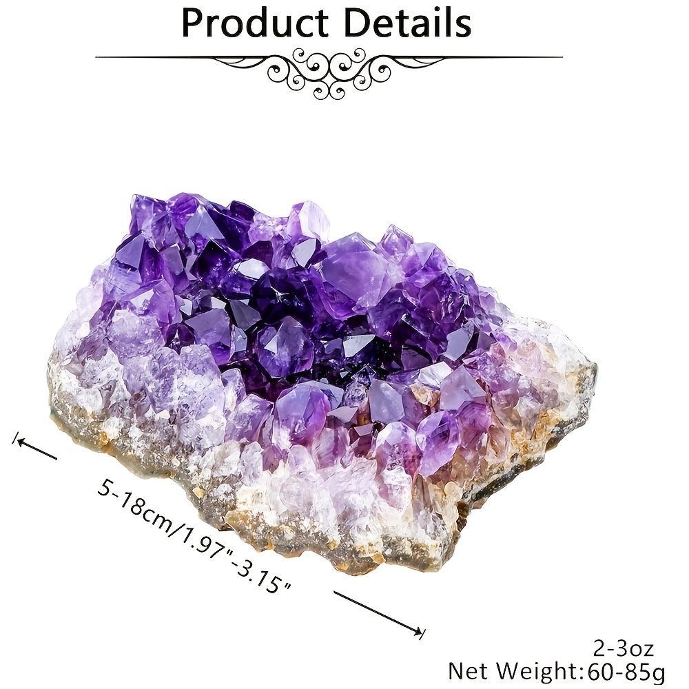 2pcs Beautiful Amethyst 180-255g, DIY Gemstones, Amethyst Jewelry Making, Home Decor， Perfect for Home Decor & Unique Gift Idea-Jewelry Making