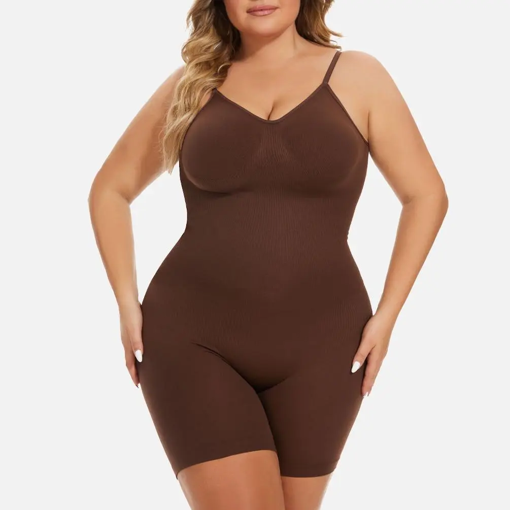 VVL Christmas Women's Sexy Backless Seamless Bodysuit Basic Comfortable Sleeveless Full Body Butt Lift and Tummy Control Shapewear
