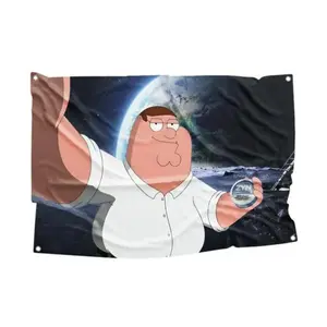 Peter Griffin Zyn Flag, Funny Flags, Room Decor, Home Decor, Flags for Room