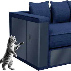 Couch Furniture Protectors from Cats  Claws, 12 Pack Self-Adhesive Sofa Corner Protectors,  Claw Deterrent for Chair, Furniture (Single-Side)