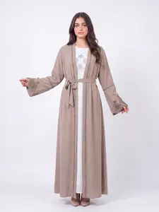 Dina Abaya - Embroidered Women's Abaya - Ceremonial, Traditional, Arabic Eid Dress - Perfect for Ramadan, Gifts for Her, Eid