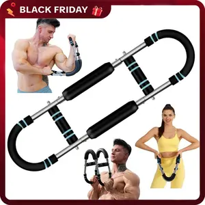Deeoee Arm Trainer Chest workout Strengthen Chest and Arm Muscles Men's Fitness Trainer Detachable Portable Spring Resistance Home Fitness Equipment