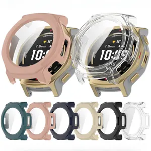 PC Hard Case with Tempered Glass for Amazfit T-Rex3 Pro 44MM Casual Sports Business Watch Protector (Watch Not Included)