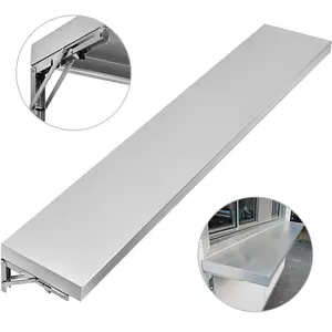 70.8"×11.4" Concession Shelf – Stainless Steel Frame & Surface, for Food Trailer Serving Windows