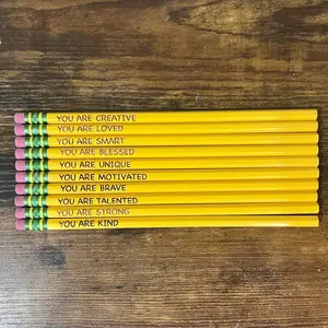 Set of 10 Motivational Pencils