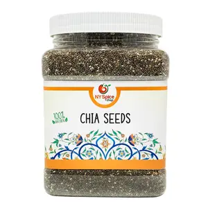 NY Spice Shop Organic Black Chia Seeds for Smoothies, Chia Pudding & Healthy Snacks – Available in 1.5lb, 3lb, and 5lb Packs Fiber Flavor Protein