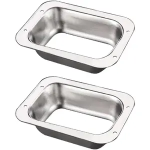 2inchx3inch Aluminum Gutter Downspout Adapter Suitable for K-Type Gutter Connector Used for Downspout Drainage Pipe Accessories Roof Rainwater Collection System Parts and Accessories Suitable for Autumn (2 Pieces)