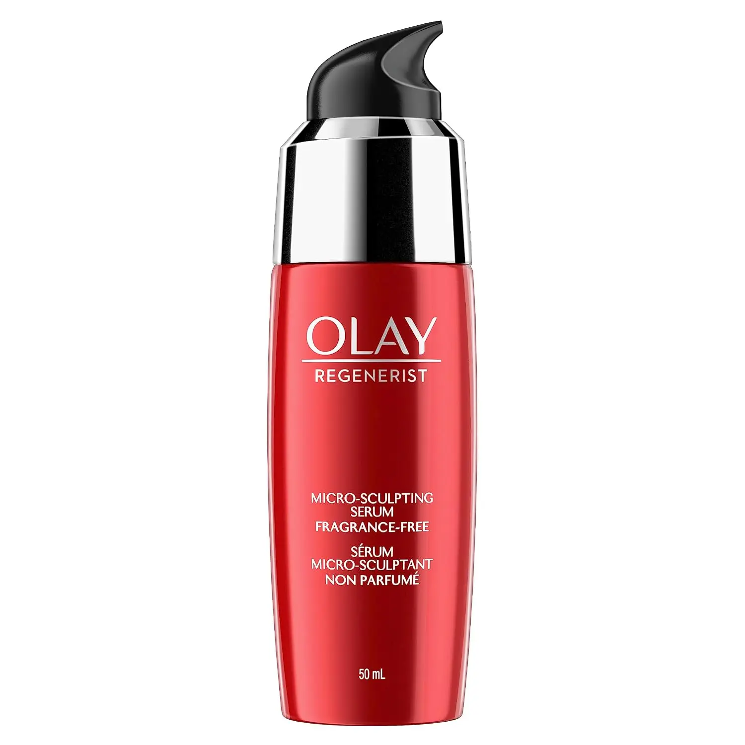 Olay Regenerist Micro Sculpting Serum, Fragrance Free Anti Aging Face Serum for Daily Use, Hydrating and Firming Facial Serum for Smoother Skin and Wrinkle Appearance, Lightweight Formula, 1.7 Fl Oz