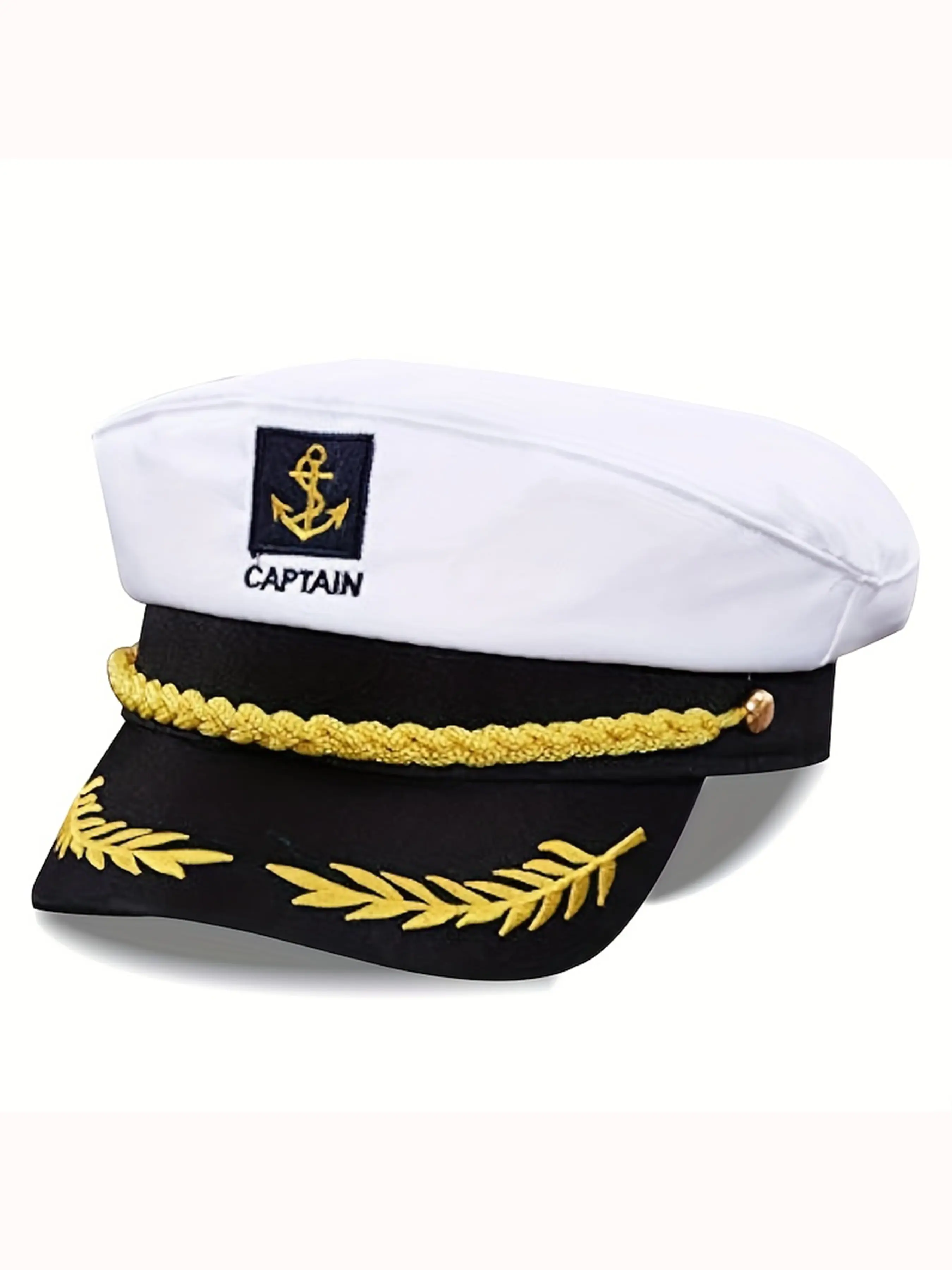 Classic Party Hat, Captain Hat, Navy Hat, Fitted Style for Naval Festival, Wedding Season, Single Party, All Seasons, Party Accessories