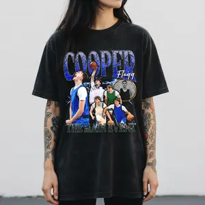 Cooper Flagg Shirt, Flagg Basketball Vintage 90s Wash Shirt, Bootleg Shirt, Fan Apparel Hoodie, Unisex Sport Sweatshirt, Gift For Him And Her