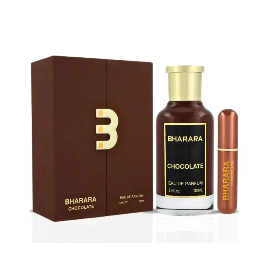BHARARA Chocolate Eau de Parfum, Long-Lasting Aromatic Unisex Fragrance with Gourmand Notes of Vanilla, Praline & Oud, 100ml / 3.4 oz