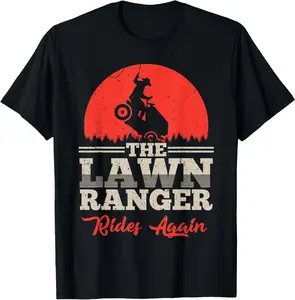 Funny Lawn Mowing Art For Men Women Grass Cutting Landscaper T-Shirt