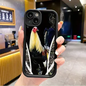 Rooster Theme Hot-Selling Creative New Step Groove Design TPU Case for iPhone 17 Pro Max 16 16e 15 14 Plus 13 12 Mini 11 Air X XS Straight Edge Drop-Resistant Rugged Durable Cover Shell Gift 2D printing
