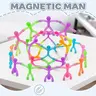 Magnetic People Figures Fidget Toy 10-100 Pack – Sensory Building Toys for Kids Adults, Stress Relief Desk Toy with Click-Lock Magnets, Screen-Free STEM Travel Toy, Fridge Magnets, Christmas Gift Ideas