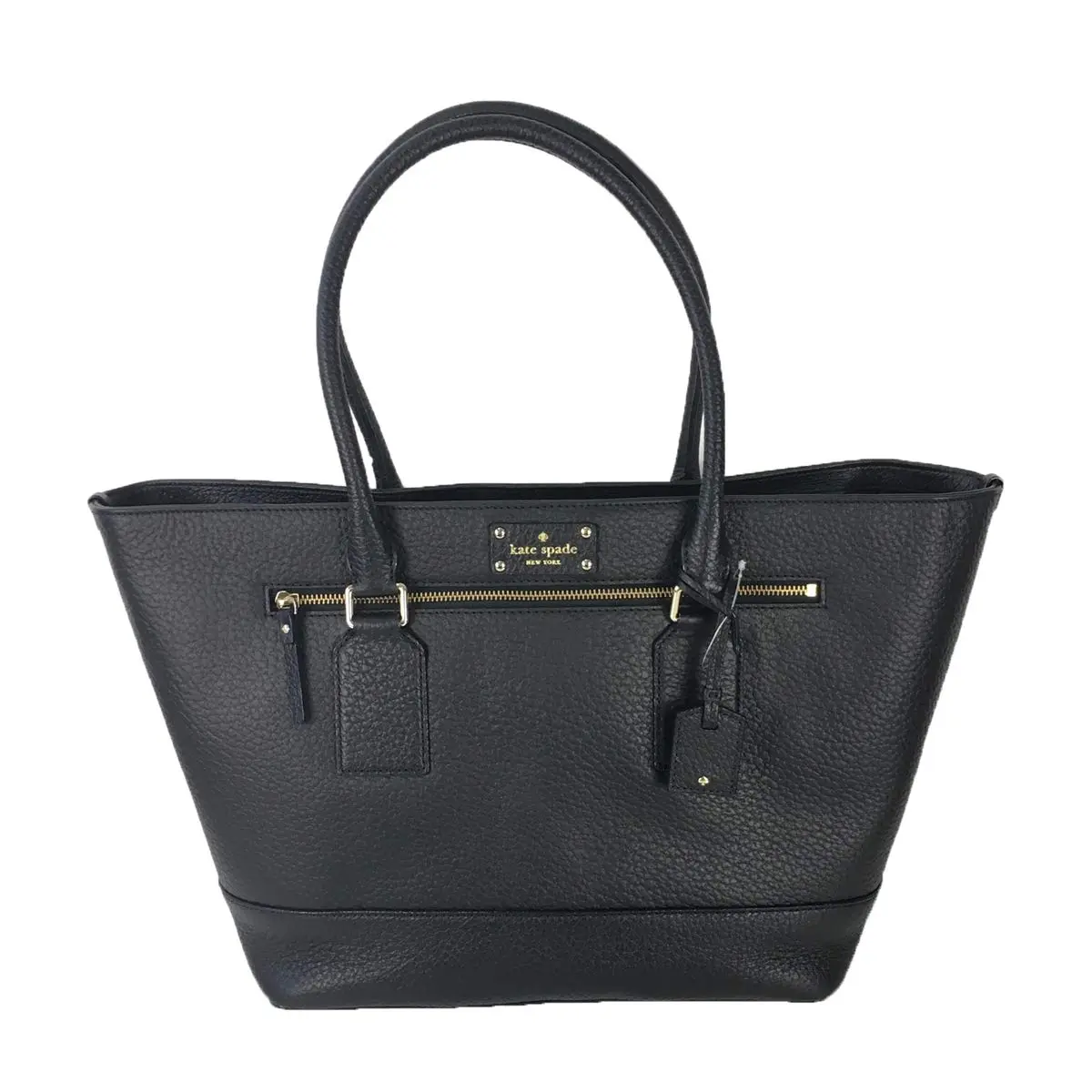 Women's Kate Spade Bay Street Oden Genuine Leather Tote Bag - Chic Convertible Shoulder Handbag with Modern Multi-Use Design, Shoulder Straps, Compact Shape for Everyday Casual & Elegant Use, Chic Modern