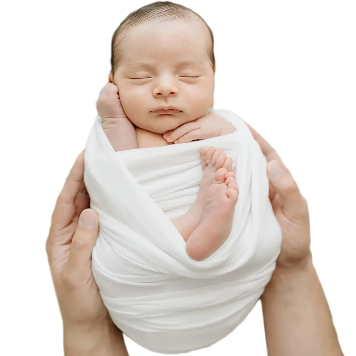 Newborn Photography Props Swaddle Newborn Wraps for Baby Boys Girls Infant Baby Photo Props Shoot Stretch Blanket Swaddle Set