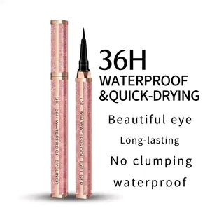Black Liquid Eyeliner Pencil - Long Lasting Eyeliner - All Day Eyeliner - Quick-Drying-Waterproof, Sweatproof & Smudge Resistant Makeup Long-Lasting Eyeliner Pencil for Women tiktokshopspringglowup