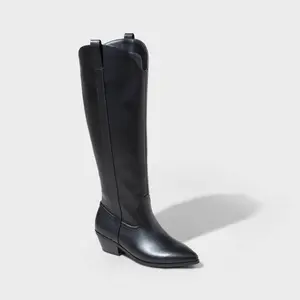 Universal Thread Women's Wide Calf Cowboy Western Boots