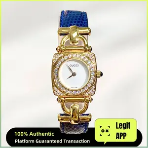 Gucci Vintage Quartz Gold Plated 21mm White Dial Diamond 11908055