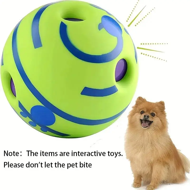 Squeaky Dog Toys Ball, Pet's Rolling Toy Ball, Interactive Dog Chew Toy Ball, Sounding Ball Toy Ball for Dogs & Cats, Dog Supplies, Pet Supplies, Dog