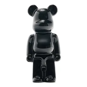 Black Bearbrick Baccarat Bear Sculpture, Home Decor Ornaments for Room Decor