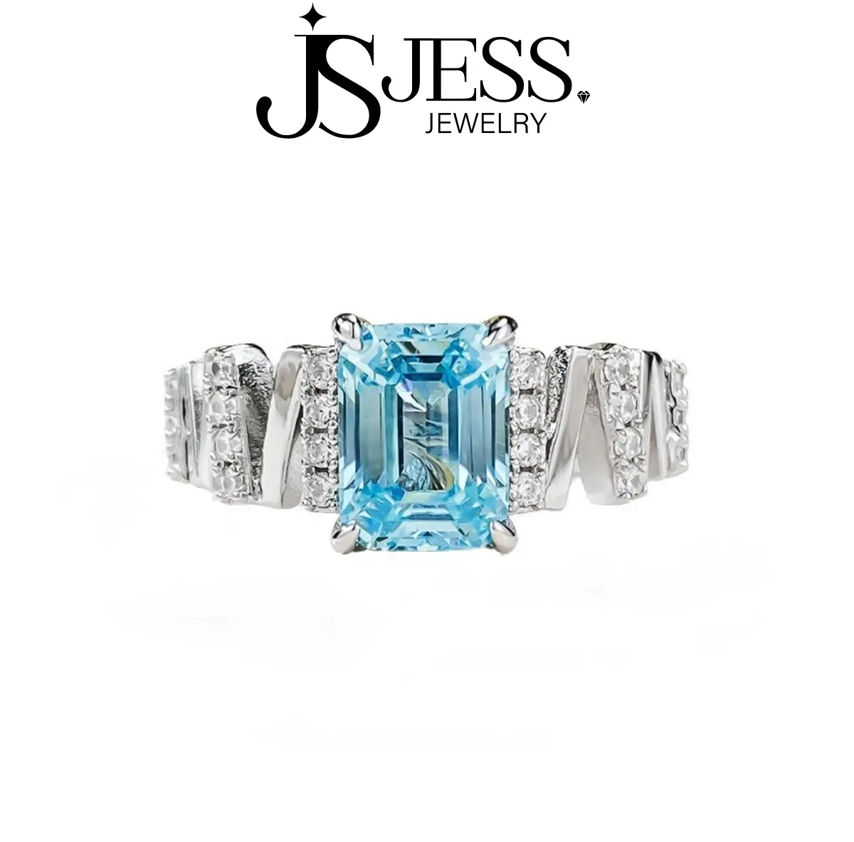 【#249】1.75ct Rectangle Real Synthetic Moissanite/High Carbon Stone Ring S925 Sterling Silver Jewelry D Color VVS Perfect Travel Ring for Women
