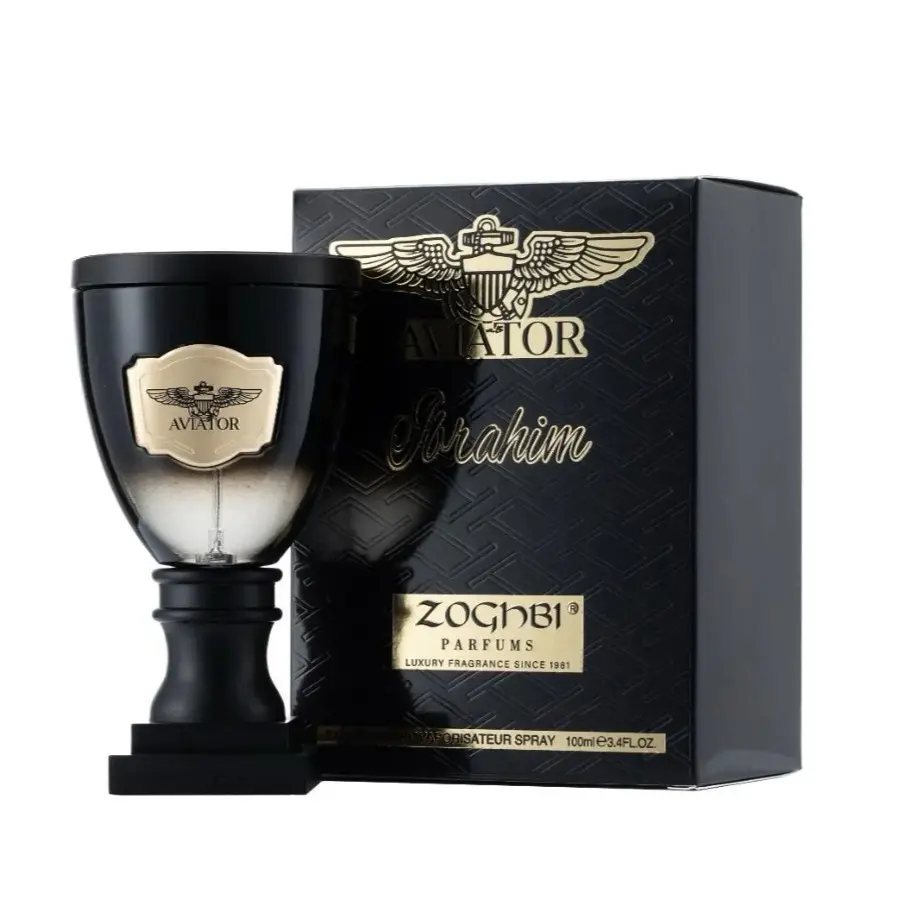ZOGHBI Ibrahim Aviator Men's Cologne - 3.4 fl oz/100ml Airplane Bottle-Shaped Single Item, Boxed Packaged Men's Fragrance, Self Care Products