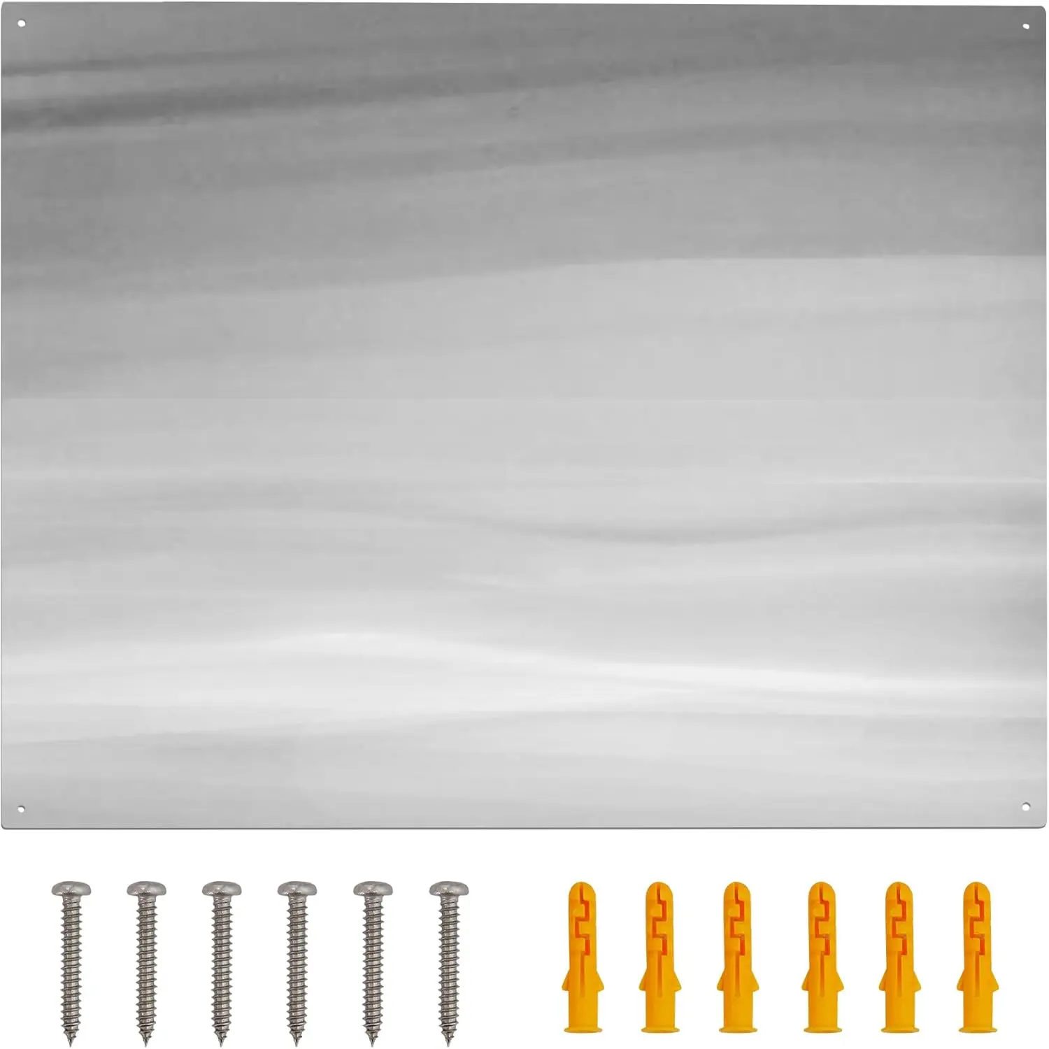 30" x 24" Stainless Steel Stove Backsplash Panel Ultra-Thin Flush Mount Splash Guard for Kitchen Wall, Heat & Stain Resistant, Easy Installation with Pre-Drilled Holes