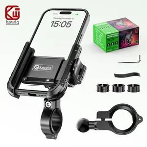 【fathersdaygift】 Kewig M29 Compact Aluminum Alloy Bike Handlebar Mobile Camera Mount, Bike Accessories, 360° Rotation, One-Hand Quick Lock/Release, Easy Installation, Fits 5.4–7.2" iPhone & Android Smartphones (For Bicycles & Scooters) summerwins,summerwi