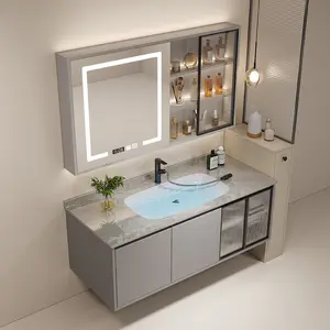Elegant Bathroom Vanity With Sink Mirror Cabinet Combo for Sink Area